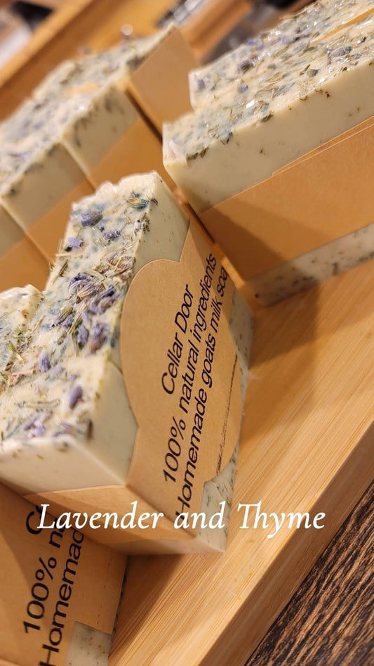 Lavender and Thyme goat milk soap