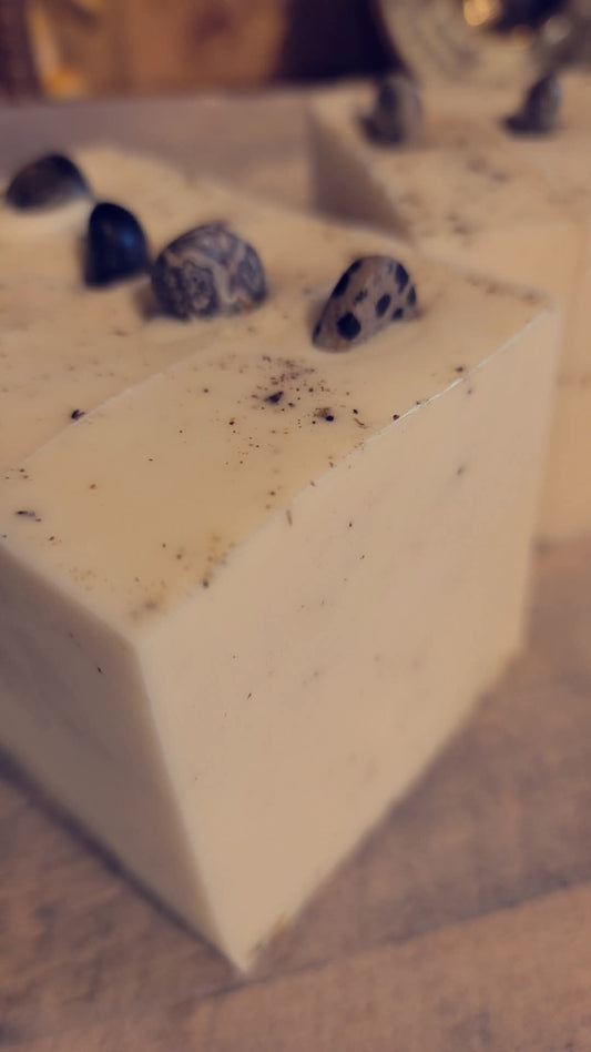Patchouli and burdock root goats milk soap